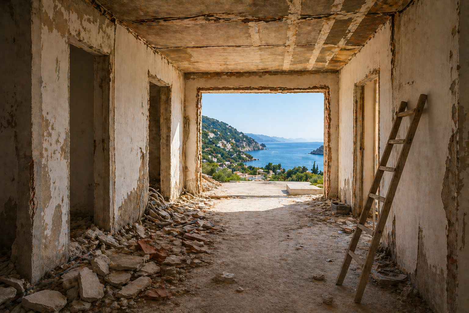 Villa renovation sea view